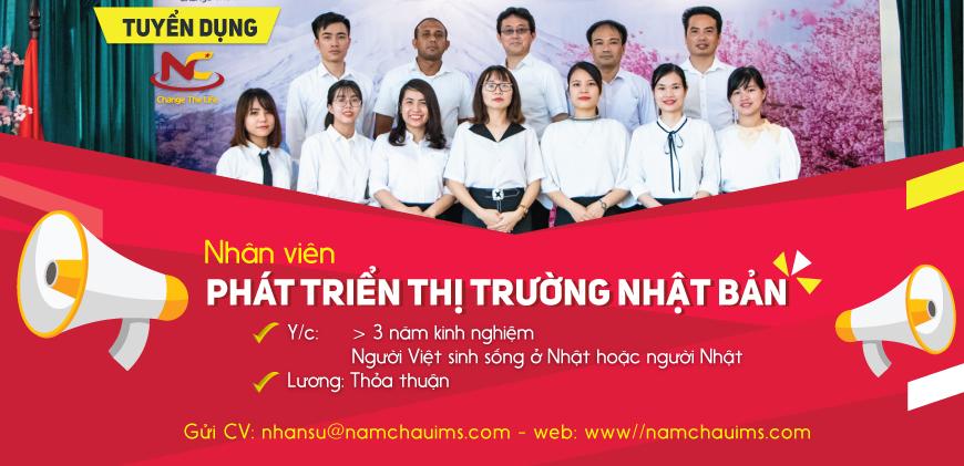 Công ty XKLĐ Năm Châu (NĂM CHÂU IMS): Tuyển nhân viên phát triển thị trường xuất khẩu lao động
